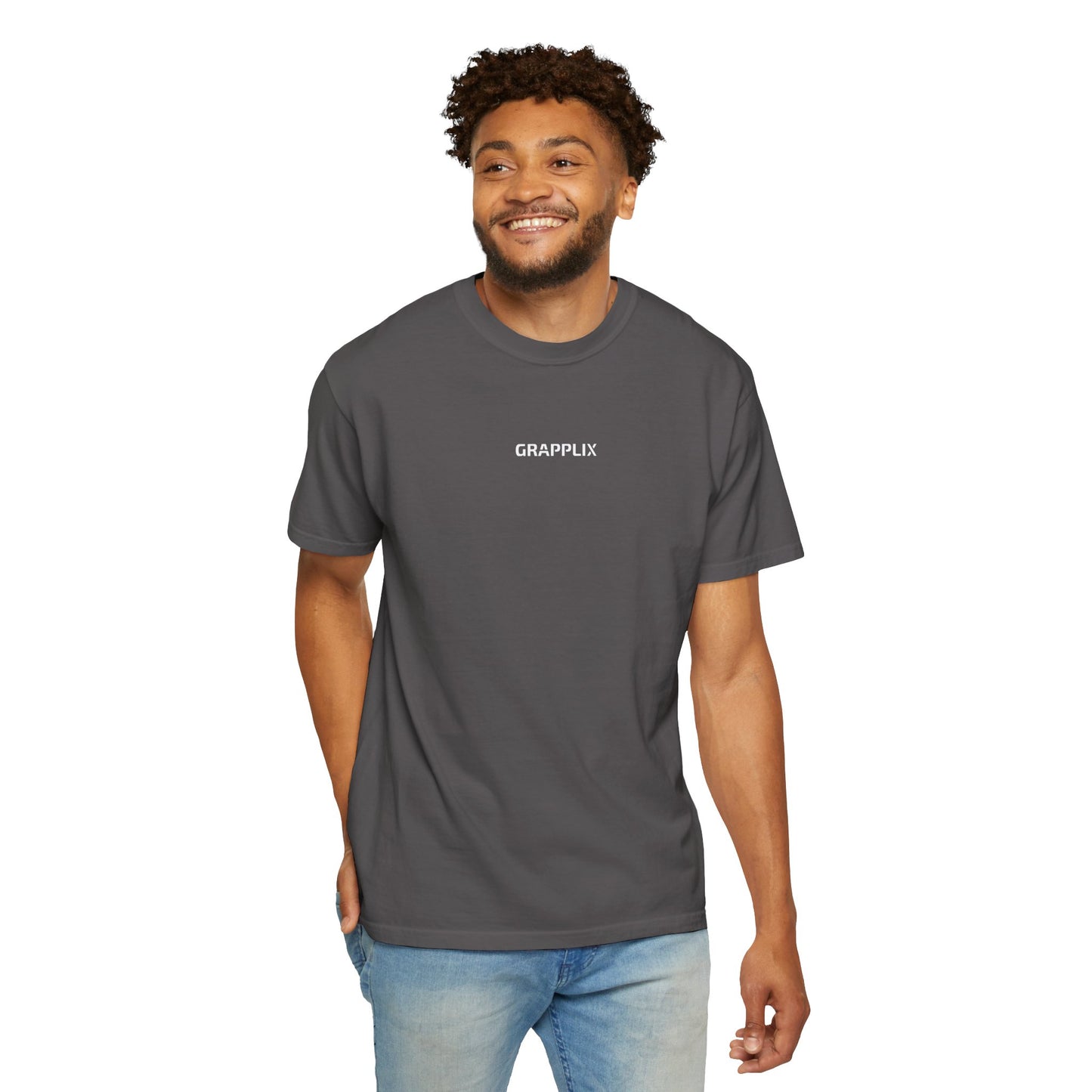 EAT OR BE EATEN TEE GRAY