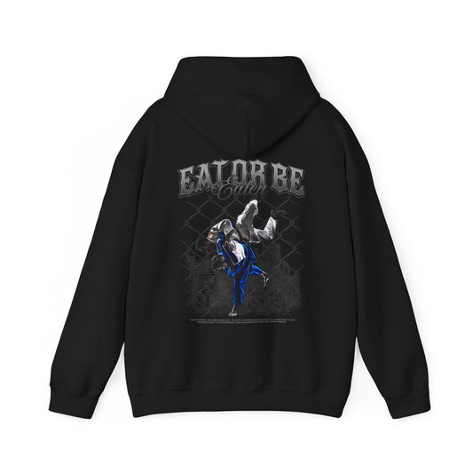 EAT OR BE EATEN HOODIE BLACK