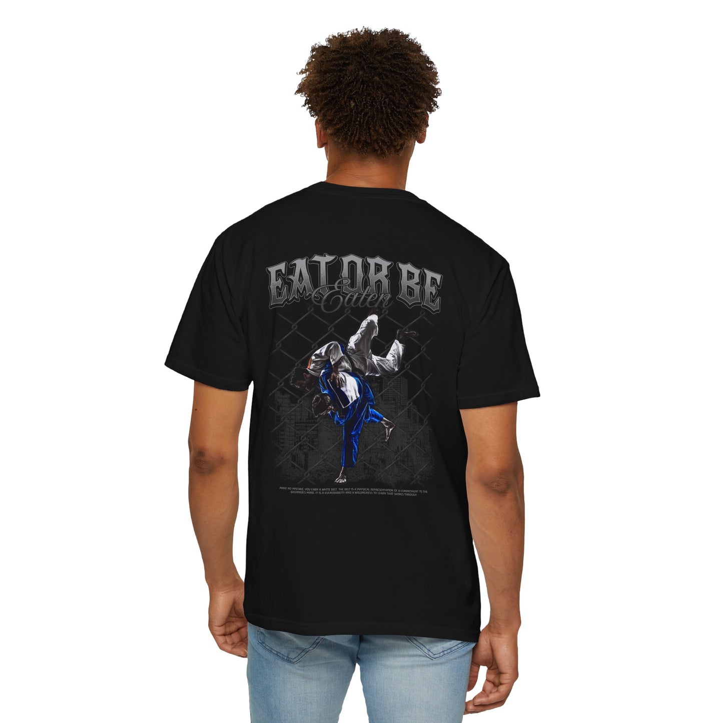 EAT OR BE EATEN TEE BLACK