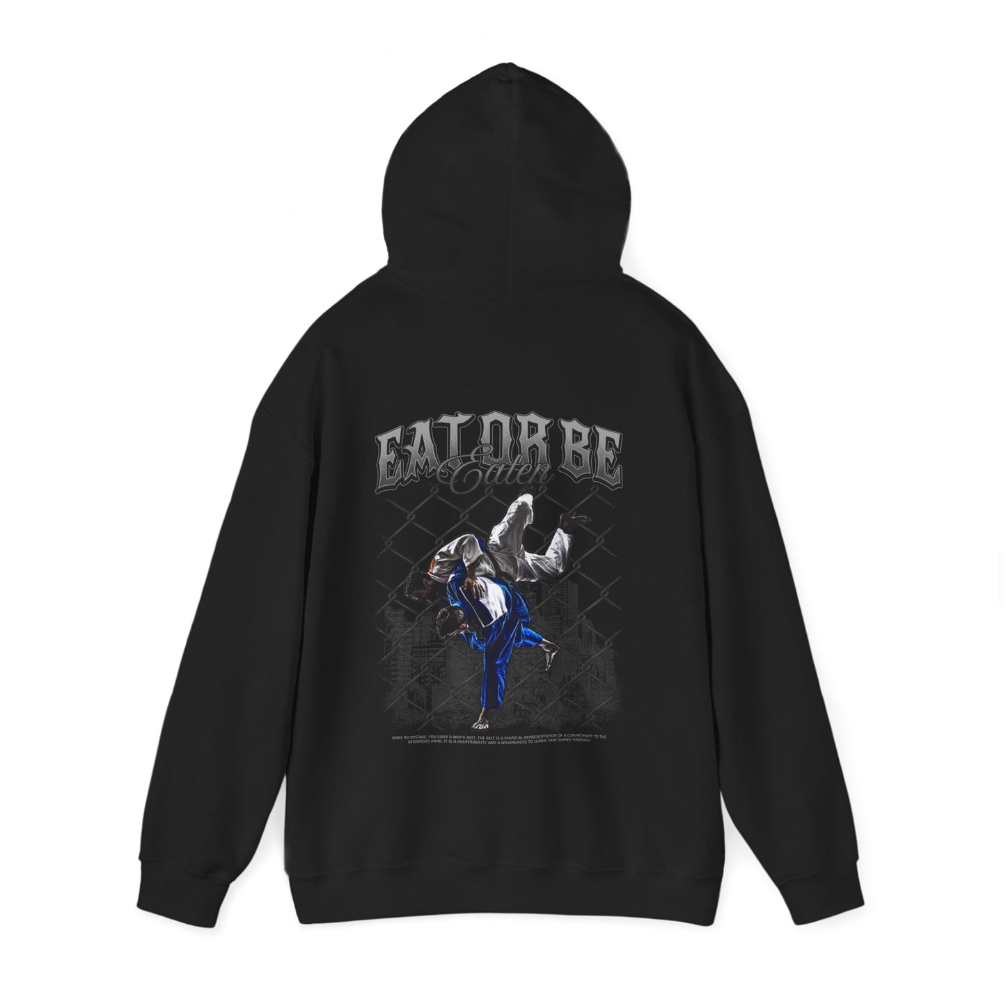 EAT OR BE EATEN HOODIE BLACK